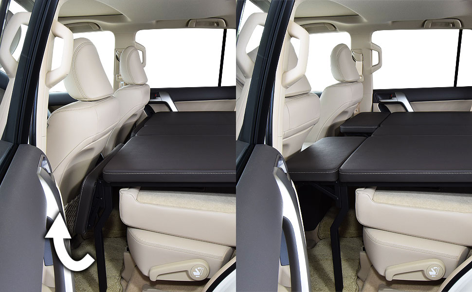 楽天市場】ランドクルーザー プラド 150系 m.flat ベッドキット レザー