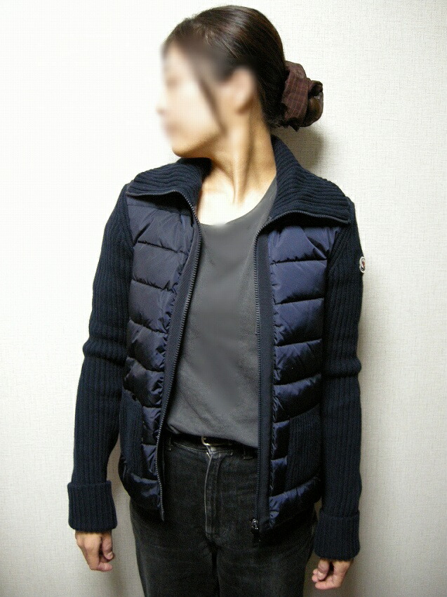 楽天市場】【MONCLER/モンクレール/ニット切替ダウンジャケット