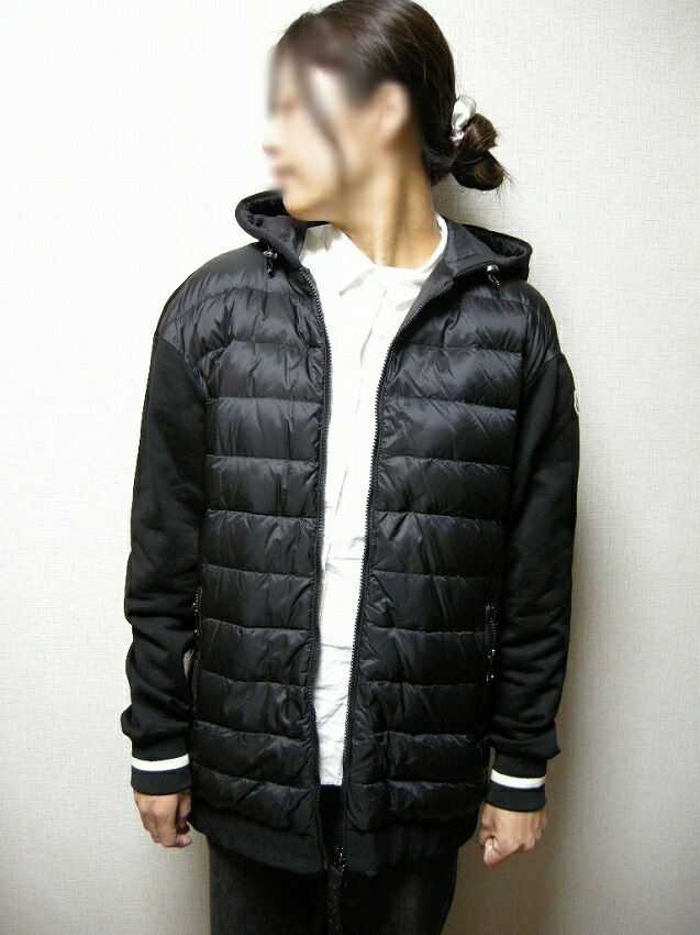楽天市場】MONCLER/モンクレール/スウェット切替ダウンジャケット