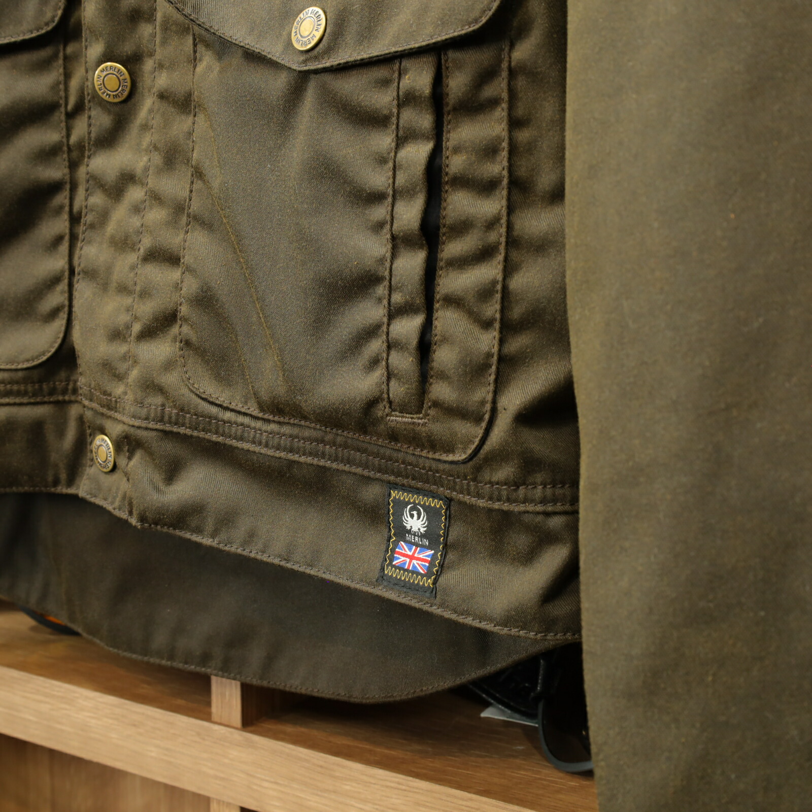 楽天市場】MERLIN マーリン ワックスコットン フライトジャケット