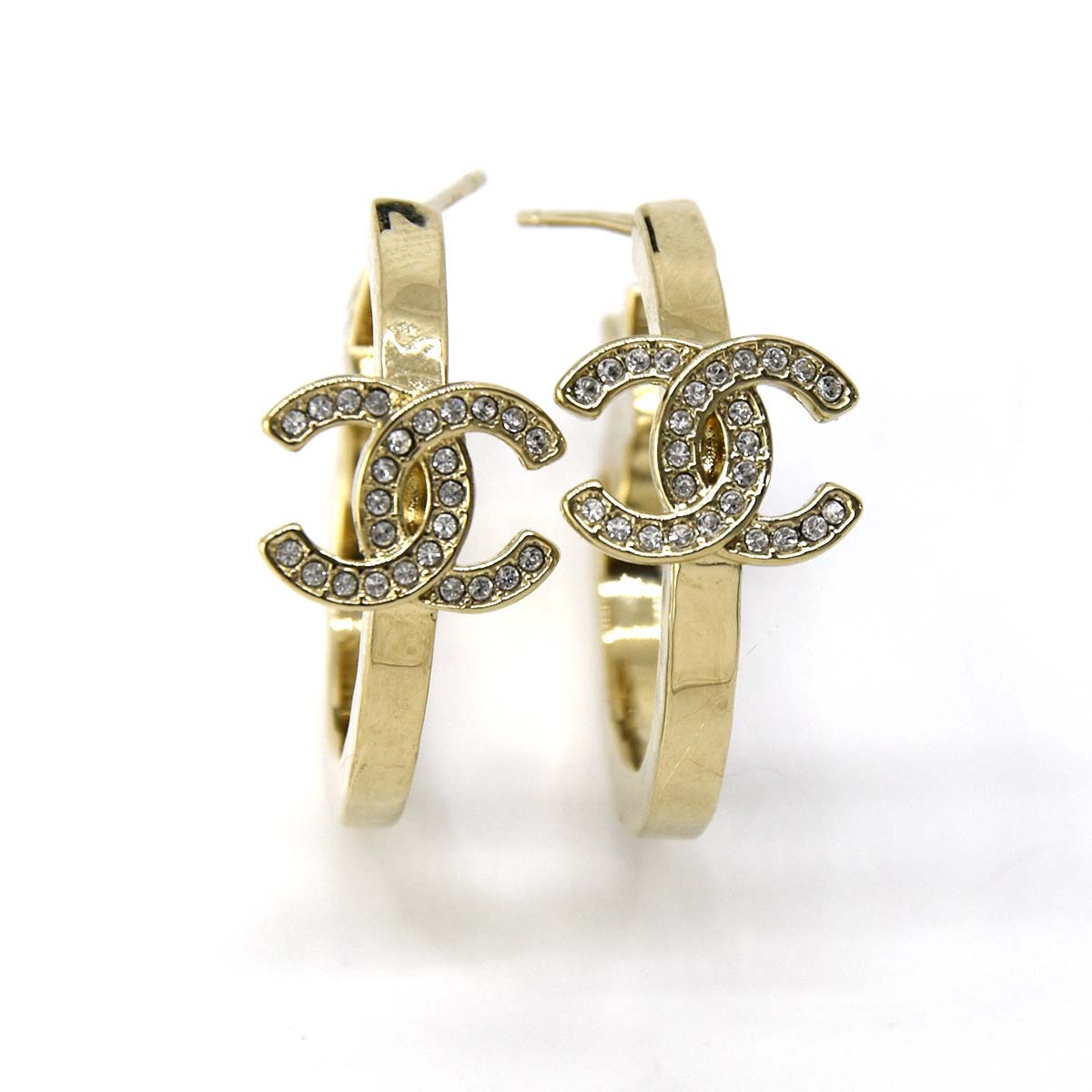 楽天市場】質屋 シャネル CHANEL フープピアス ココマーク 星 ライン