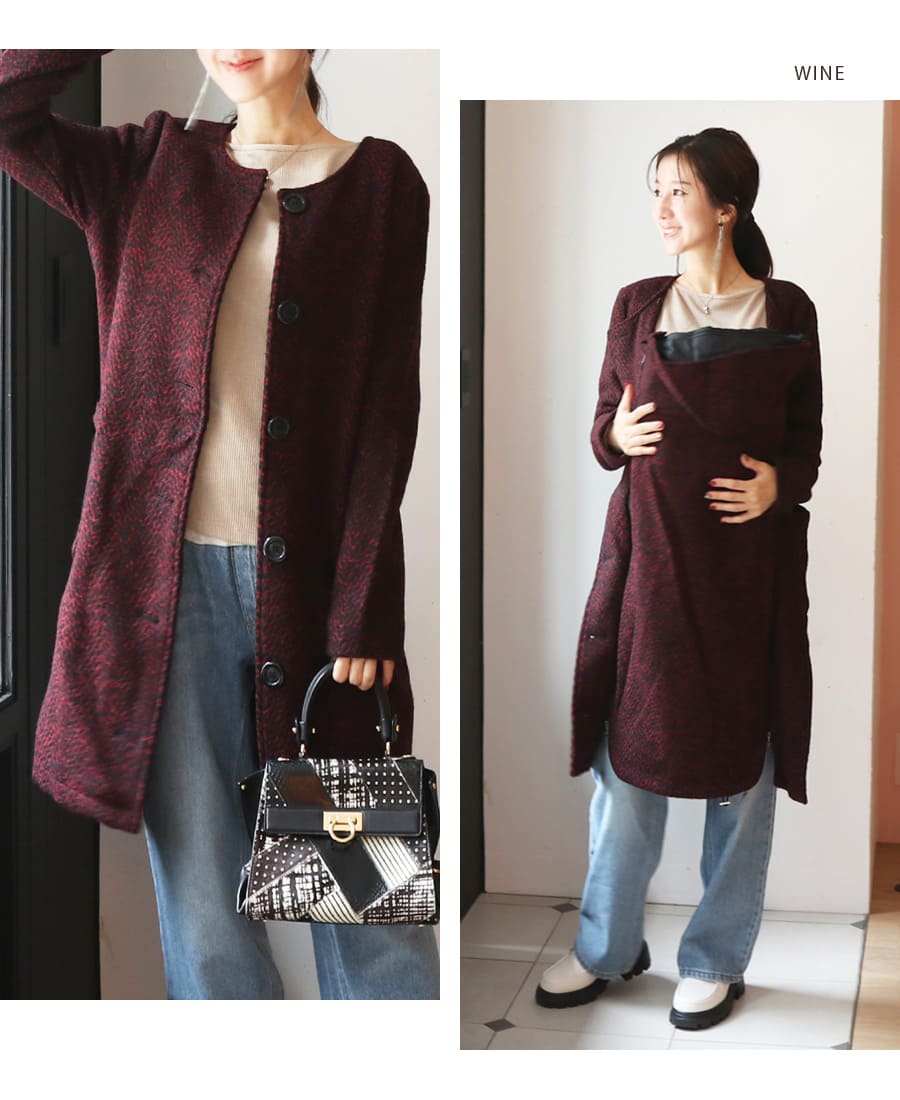 楽天市場】SALE＜ママコート・マタニティコート＞エレガントウール