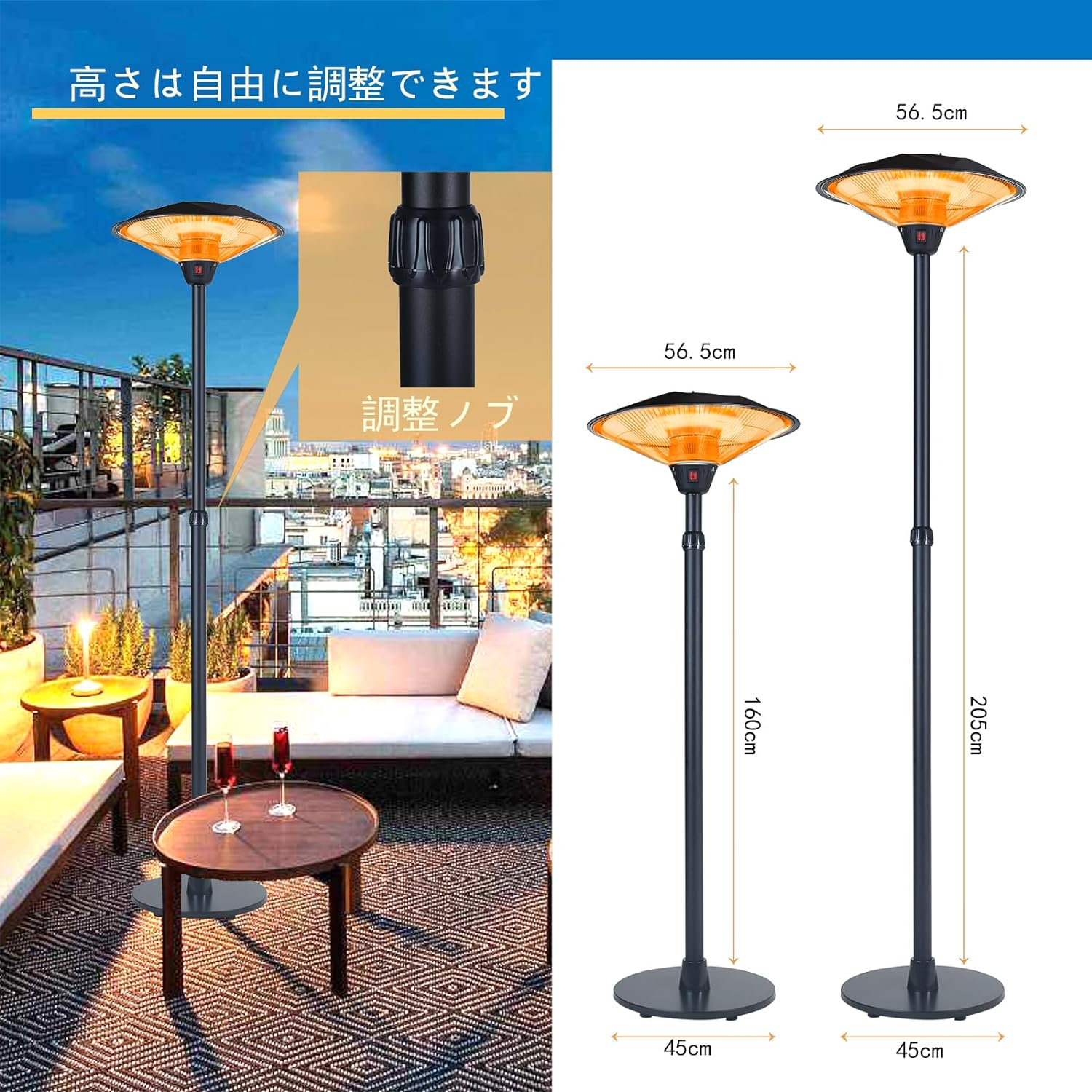 楽天市場】【2025新登場】ハロゲンヒーター 屋外ヒーター 100V 赤外線