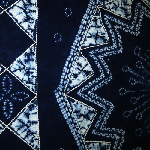 楽天市場】小粋 和の詩 藍の郷 藍染 刺し子 クロス 風呂敷 120cm 手