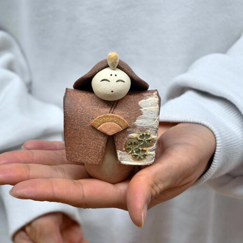 楽天市場】信楽焼き 明山ひな人形 セット雛人形 丸いフォルム立ち雛1