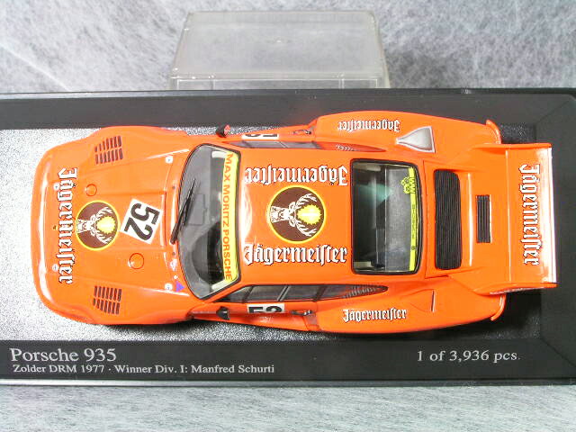 ミニチャンプス 1/43 ミニカー934イエガーマイスター PORSCHE