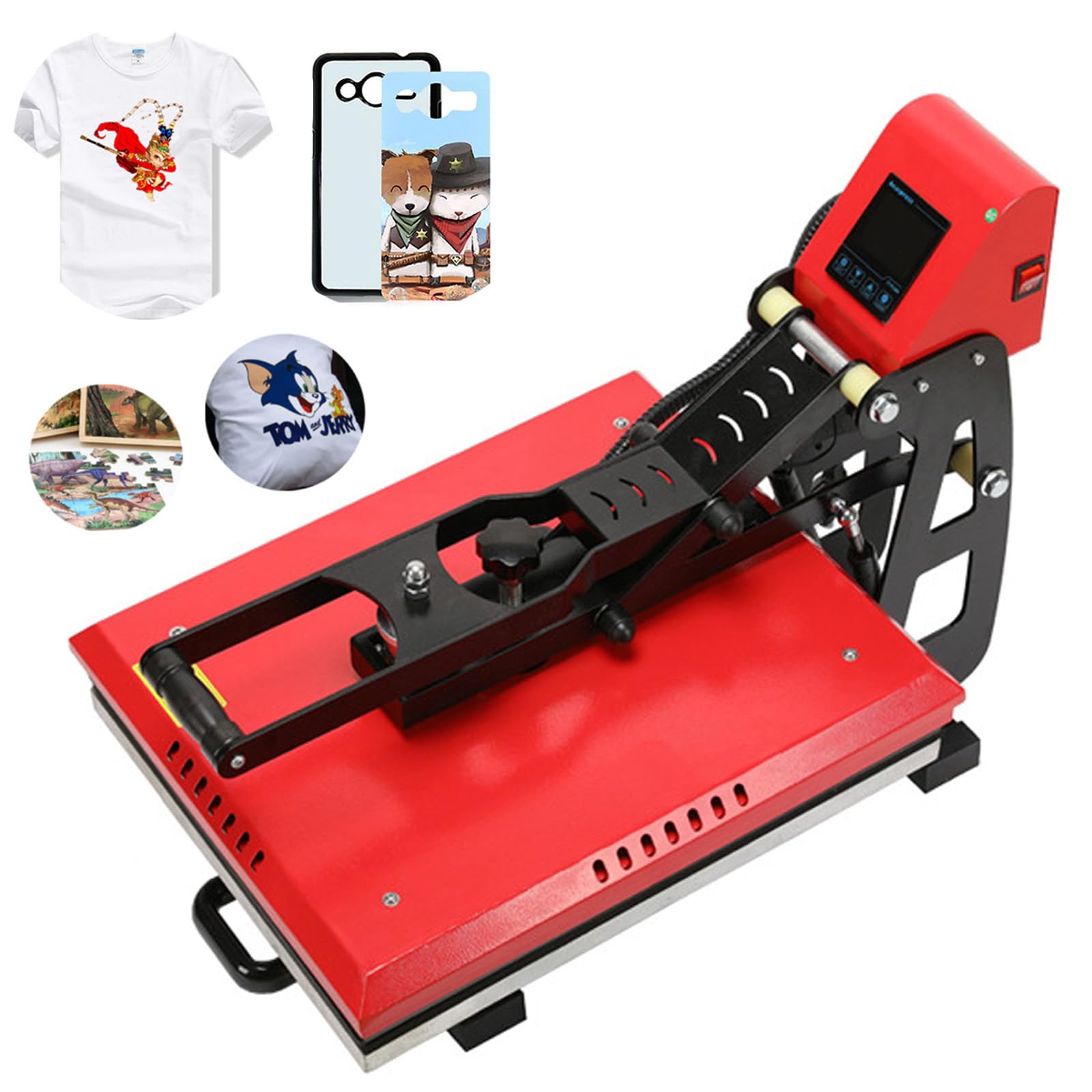 楽天市場】手動熱転写プレス機 Tシャツ熱転写プレス機 ヒートプレス機