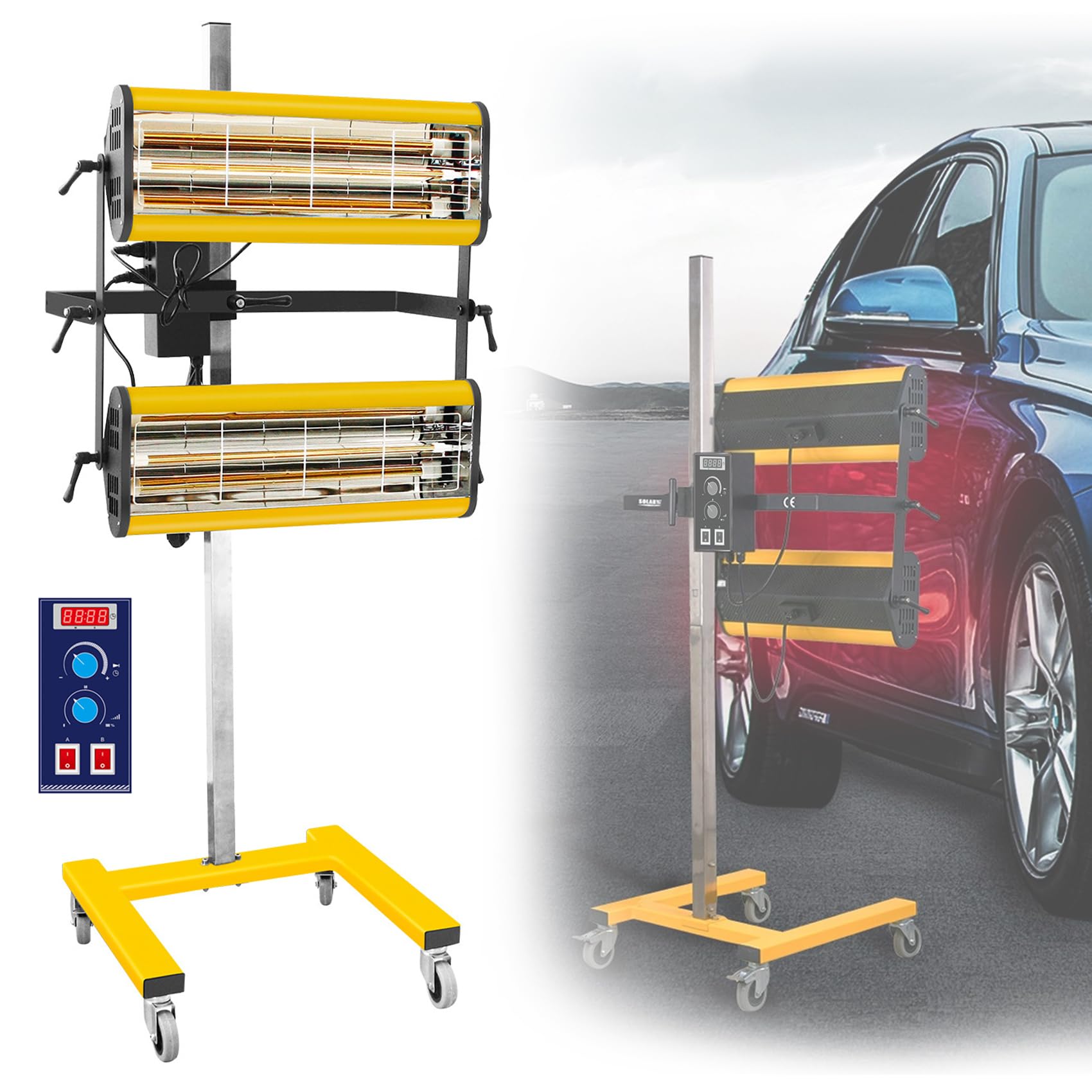楽天市場】ペイントランプ 赤外線 塗装乾燥機 2100W 110V 多機能 塗装