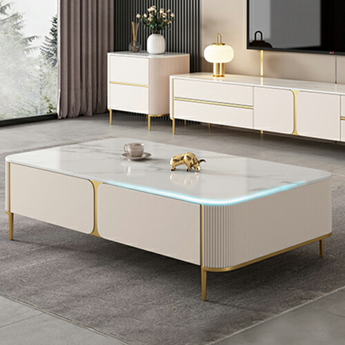 楽天市場】センターテーブル 大理石 引出し リビングテーブル おしゃれ