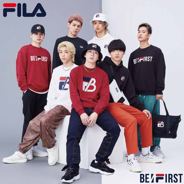 楽天市場】FILA フィラ BE:FIRST コラボ ロンT 着用モデル BMSG BESTY