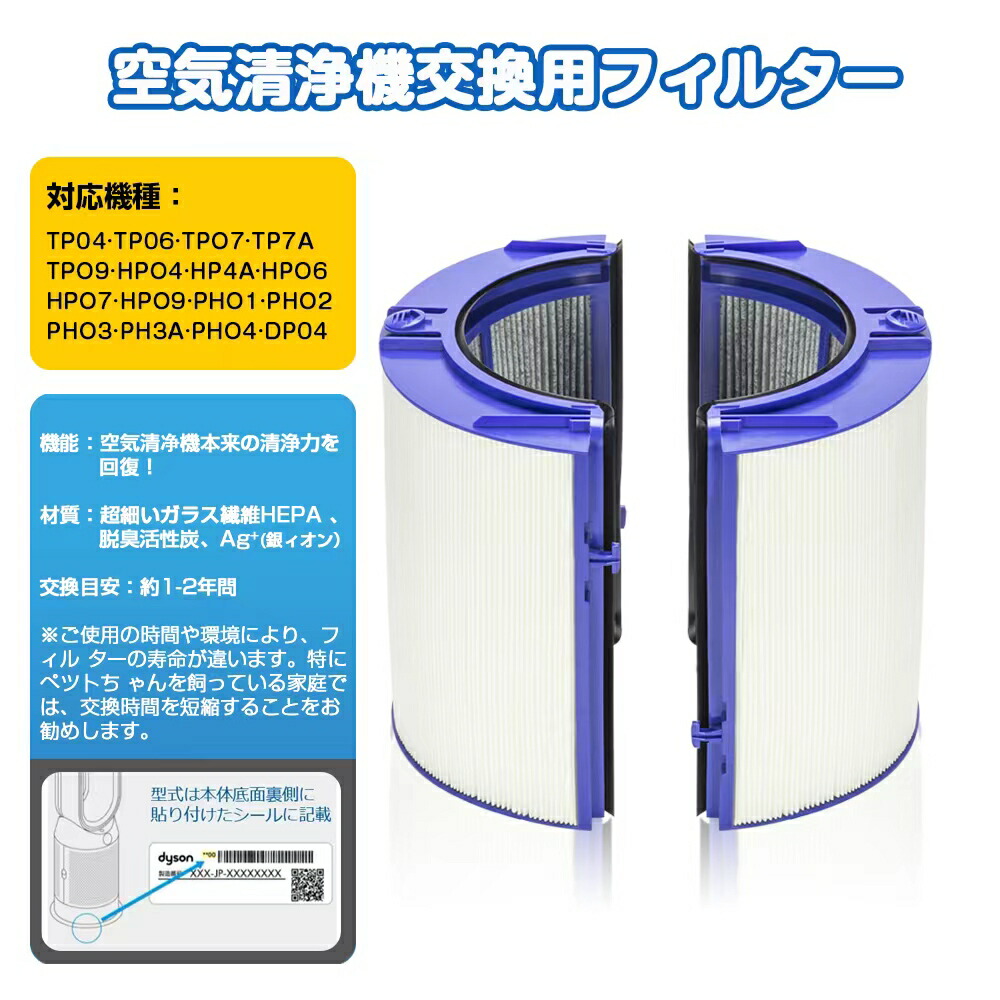 楽天市場】ダイソン Pure 空気清浄機能付ファン 交換用フィルター 交換