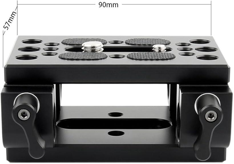 楽天市場】互換品汎用ベースプレート 15mmロッドクランプ付き 2個
