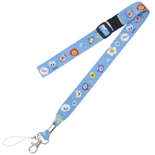 楽天市場】ネックストラップ TRUZ ネックホルダー ブルー LINE FRIENDS