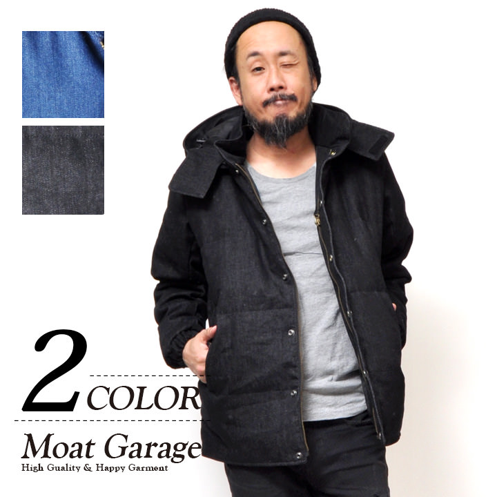 楽天市場】デニムダウンジャケット メンズ インディゴ/デニム/ブラック