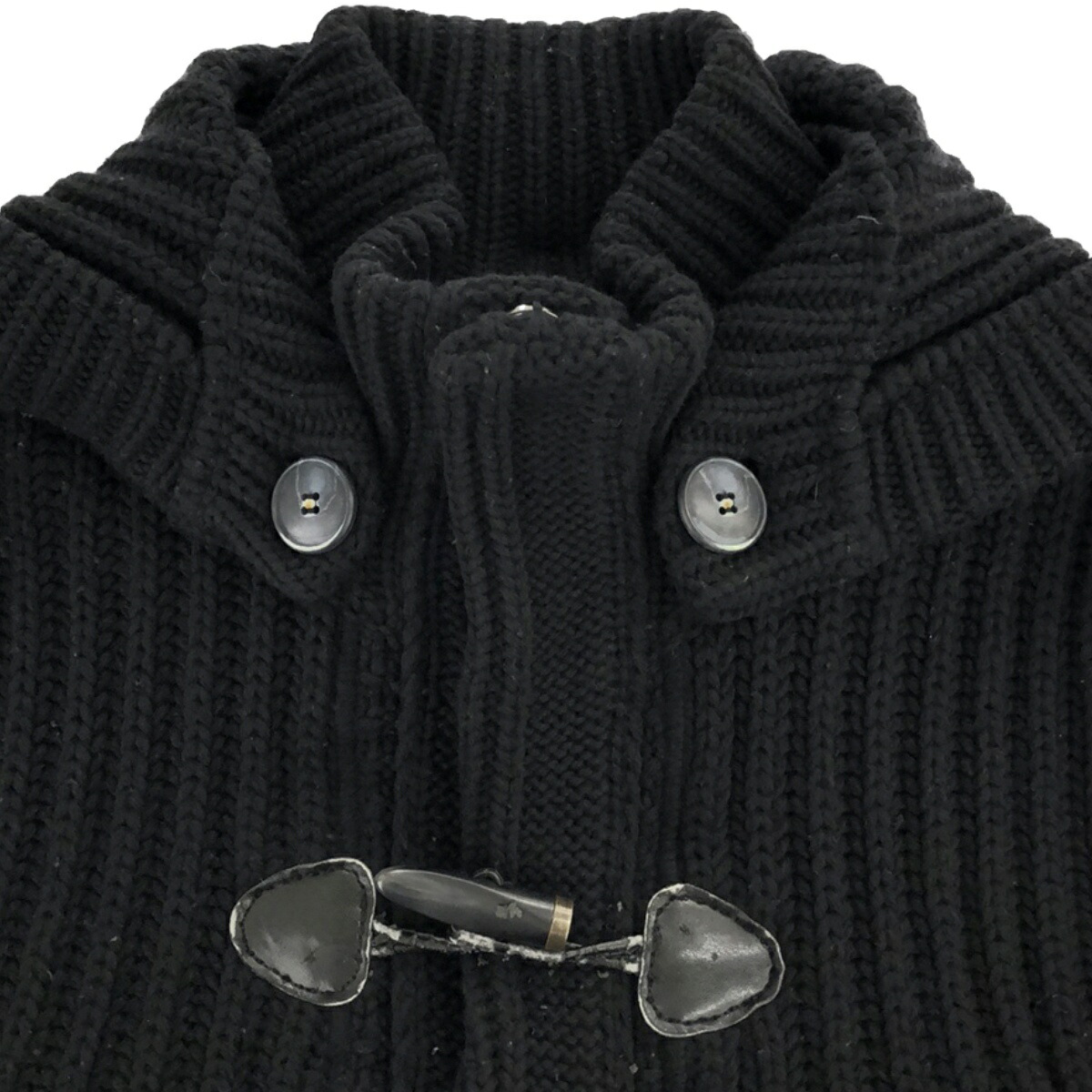 楽天市場】BARK バーク ニットダッフルコート ブラック XS 【中古