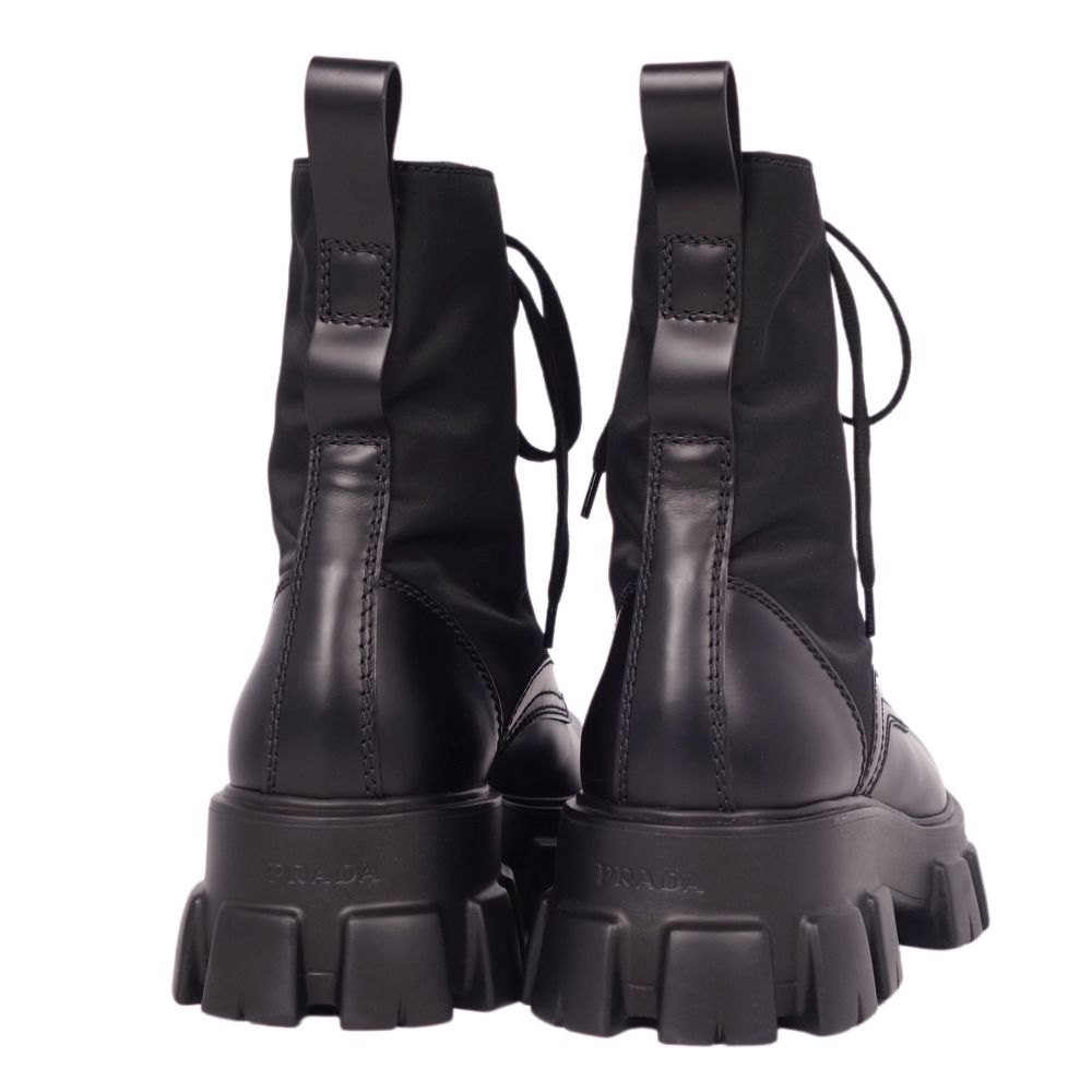 楽天市場】【新古品】プラダ PRADA ブーツ モノリス Re-NYLON