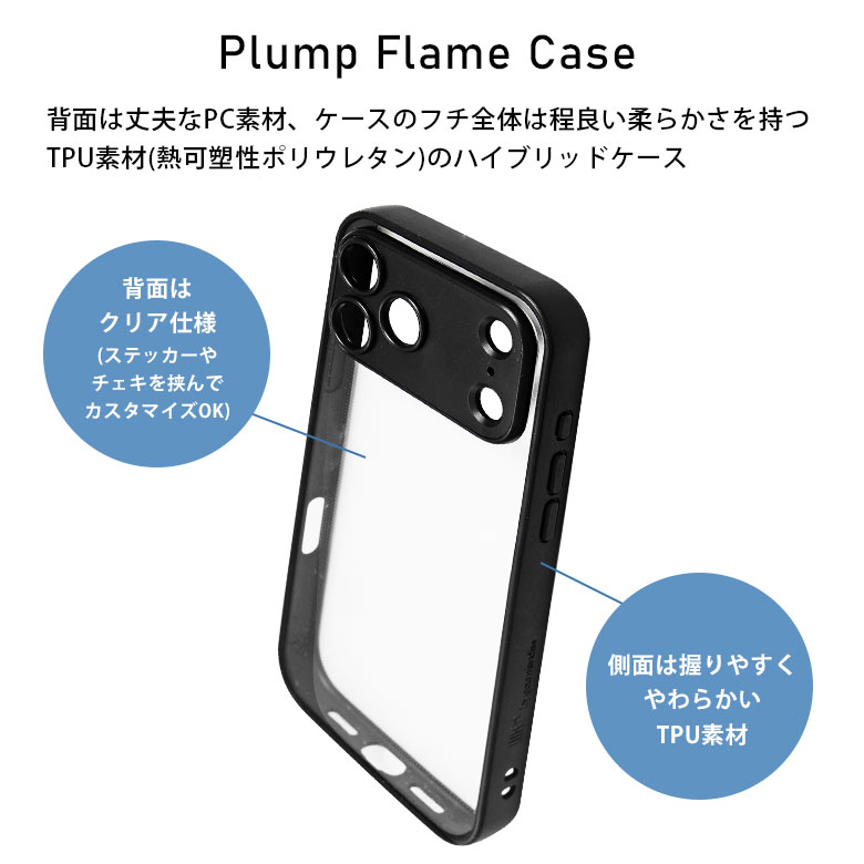 楽天市場】iPhone 17 Pro Max IIIIfit プランプフレーム 透明 クリア