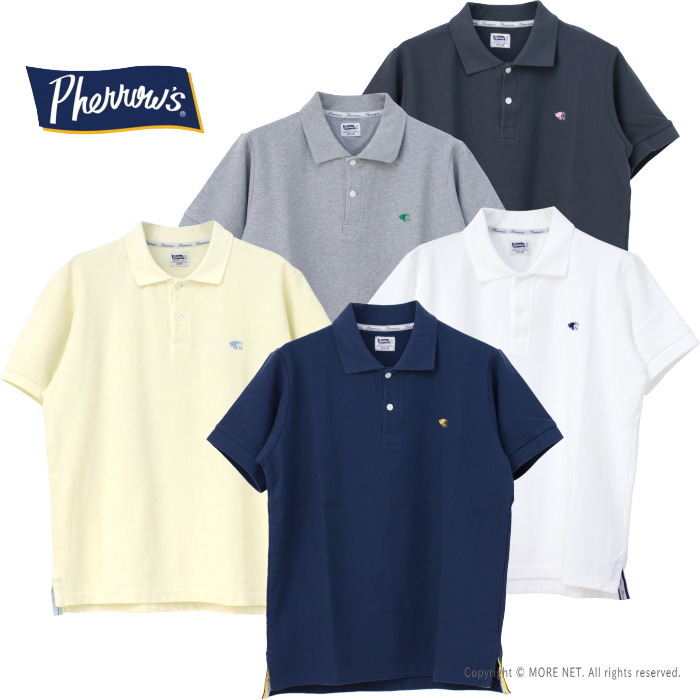 楽天市場】フェローズ PHERROW'S ワンポイント刺繍 ポロシャツ 25S