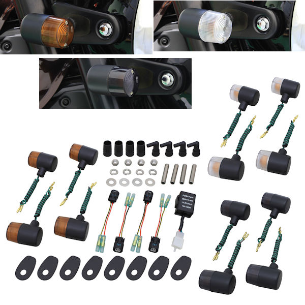 楽天市場】POSH クラシカル 71タイプ ウインカーキット ブラックボディ