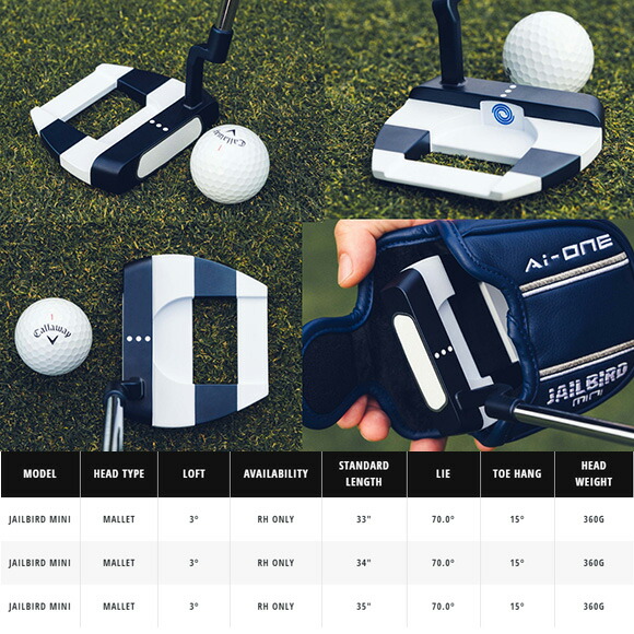 楽天市場】オデッセイ パター 2024 AI-ONE JAILBIRD MINI CH パター US