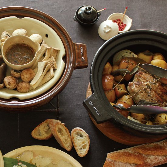 楽天市場】【公式】 ビストロ蒸し鍋 大 アメ 1800ml 長谷園 土鍋 8号