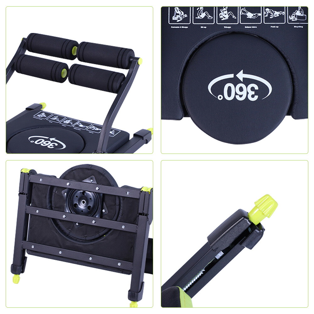 楽天市場】ESLUVE 腹筋マシン 腰ツイスト 多機能 8in1 倒れるだけで