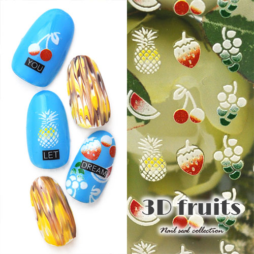 楽天市場】【全品半額coupon事前配布中】ネイルシール フルーツ 苺