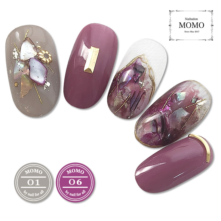 楽天市場】カラージェル MOMO by nail for all 3g 12色セット 01-12