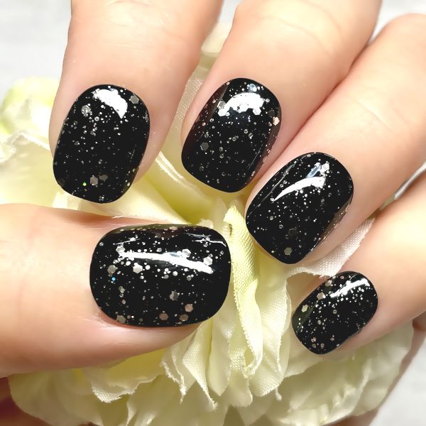 楽天市場】☆ギャラクシーネイル☆ブラック 黒 ホログラム グリッター