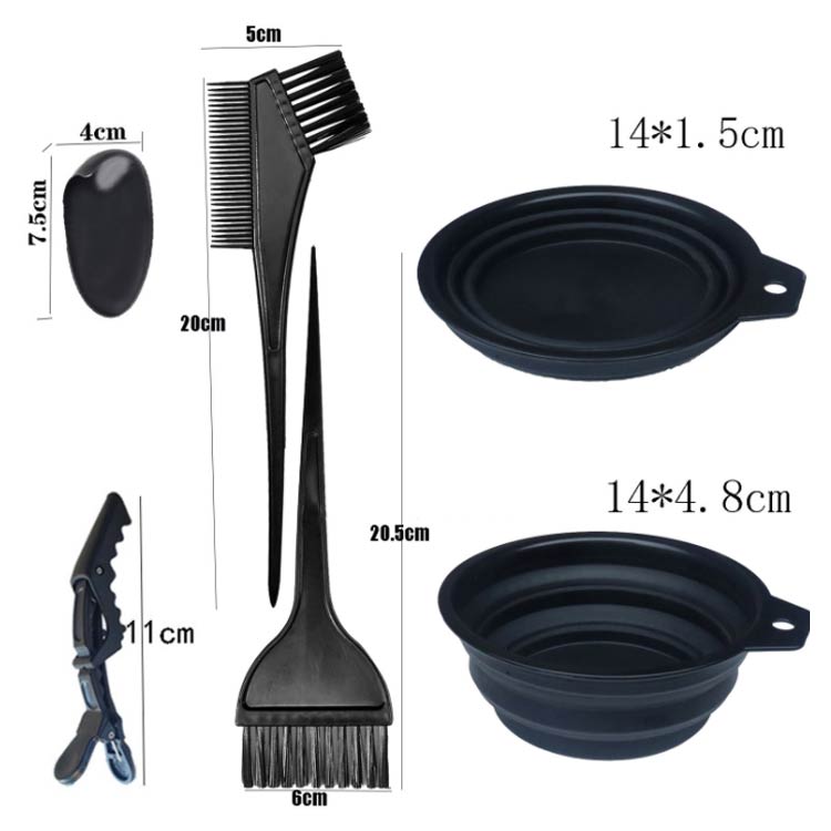 楽天市場】ヘアカラー セット 7点セット 髪染め 毛染め 道具 セット