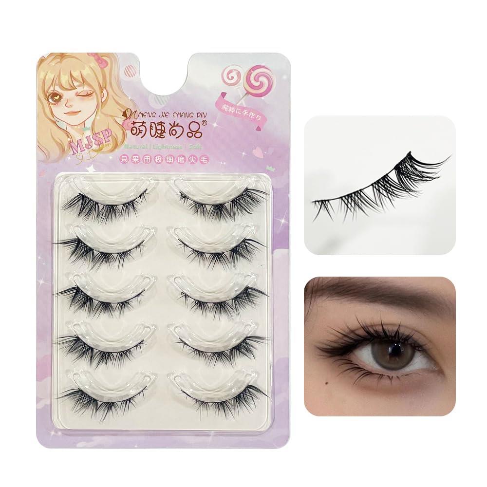 楽天市場】つけまつげ ナチュラル 5ペア 韓国人気 芯が柔らか 超軽量