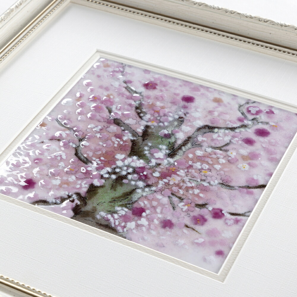 楽天市場】桜 七宝焼 七宝焼き 七宝絵画 額 アート 水彩画 絵 絵画