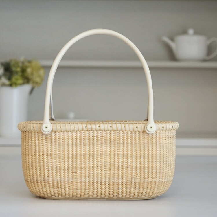 楽天市場】【定型外送料無料】ナンタケットバスケット・丸レザー