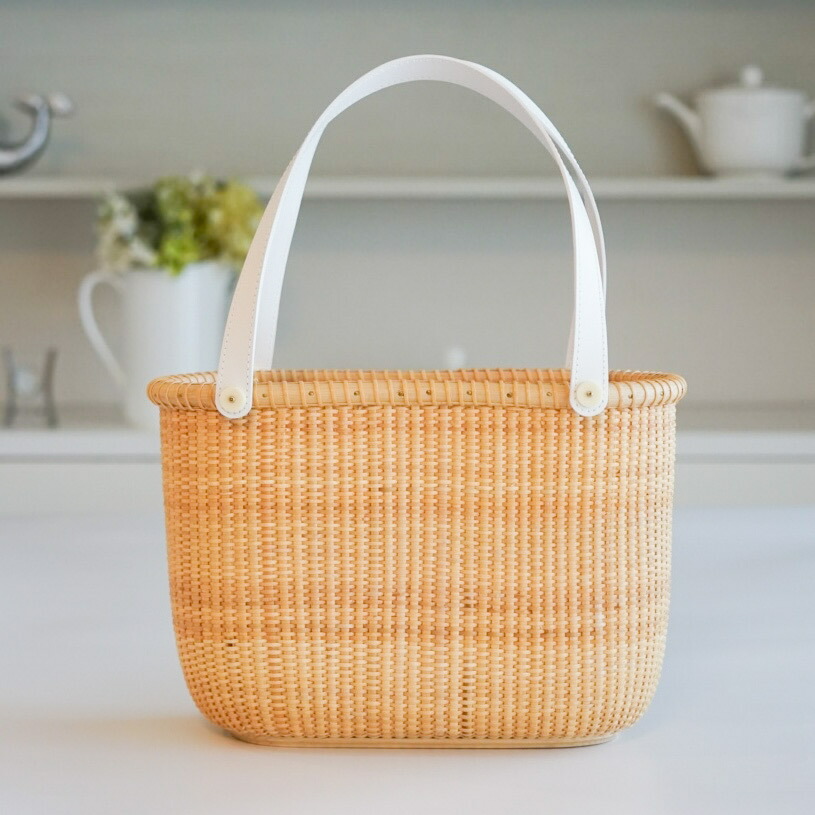 楽天市場】ナンタケット バスケット トートバッグ レザー 本革 【欧米