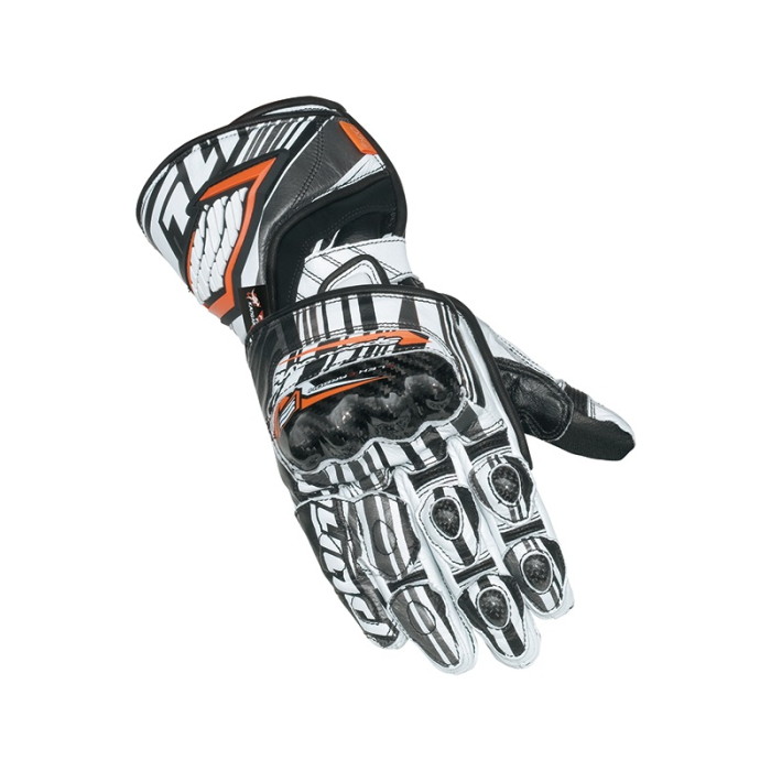 HYODバイク用グローブ ホワイト/オレンジ サイズL HYODバイク用