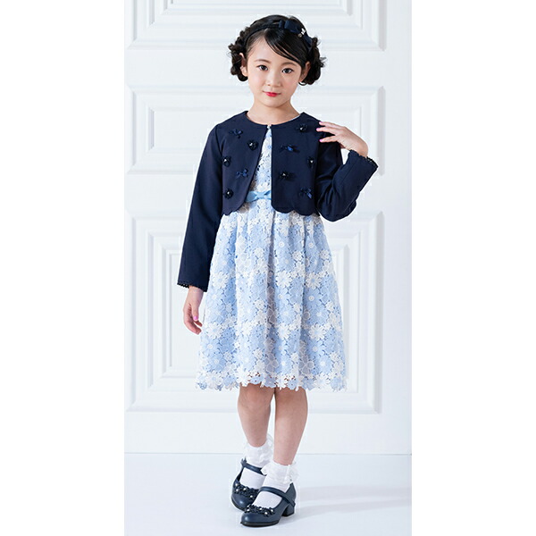 楽天市場】メゾピアノ(mezzo piano)花モチーフ裾スカラップ ジャケット