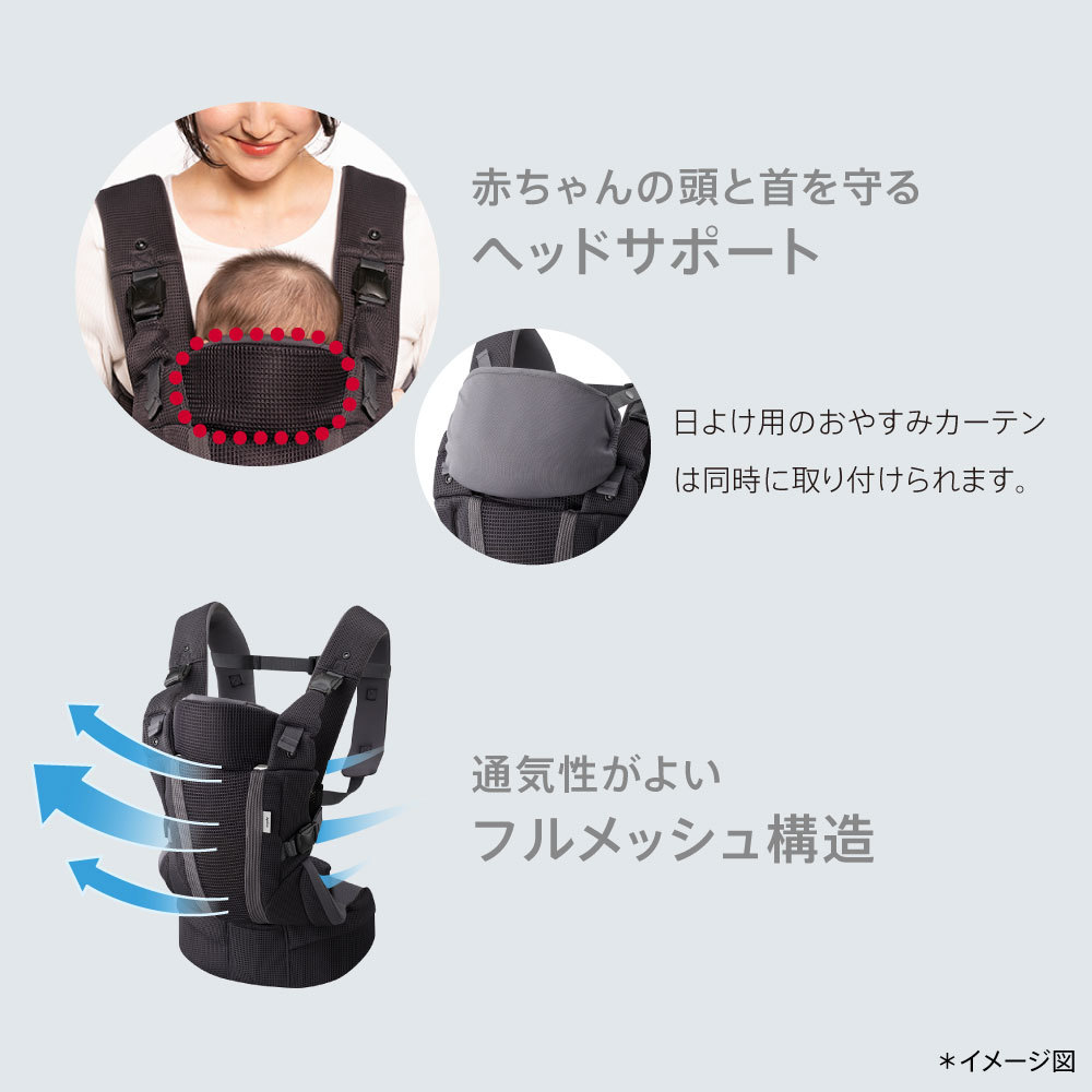 楽天市場】アップリカ ラクリス グレー GR 抱っこ紐 Aprica Laclis