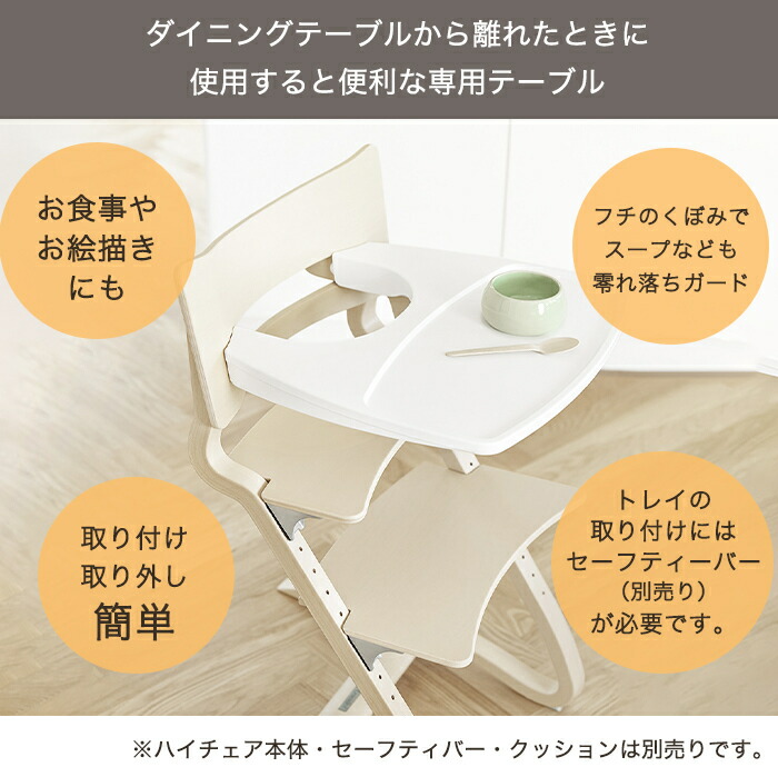 楽天市場】リエンダー トレーテーブル グレー ハイチェア専用