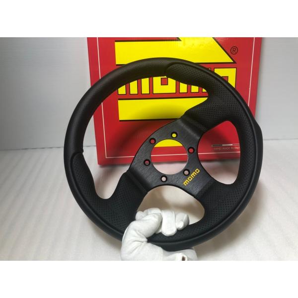 momo ステアリング 黒 レザー φ28 280mm TEAM 小径 モモステ momo
