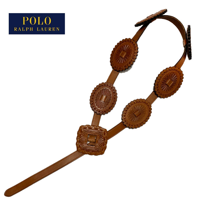 楽天市場】ポロ ラルフローレン レディース レザー コンチョベルトPOLO
