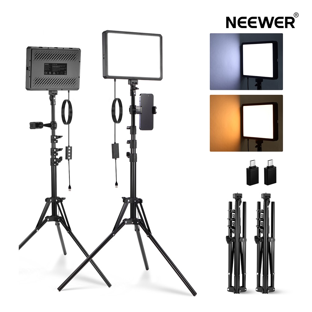 楽天市場】NEEWER BASICS LEDビデオライト パネルライト 二色 調光可能