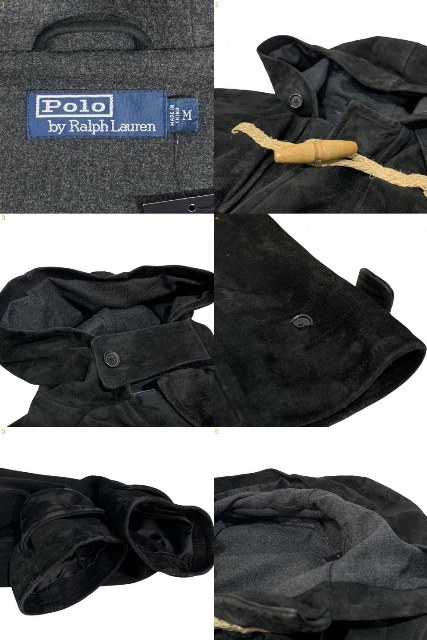 楽天市場】90s Polo Ralph Lauren Sheepskin Suede Duffel Coat 黒 M