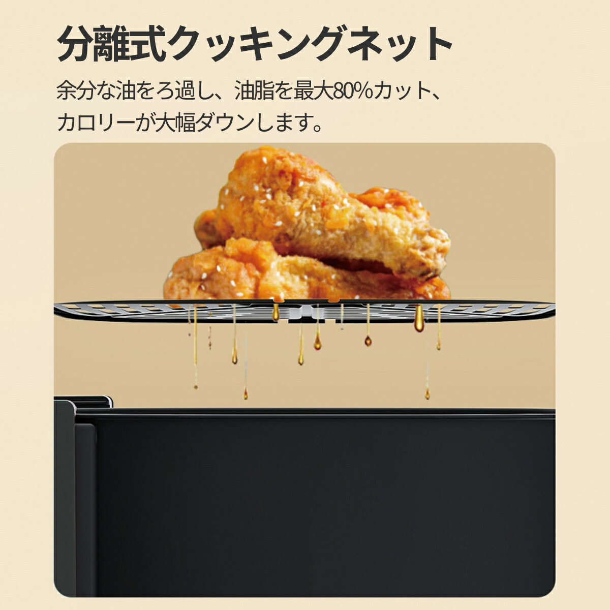 楽天市場】ノンフライヤー naxzca 4L 電気フライヤー エアフライヤー