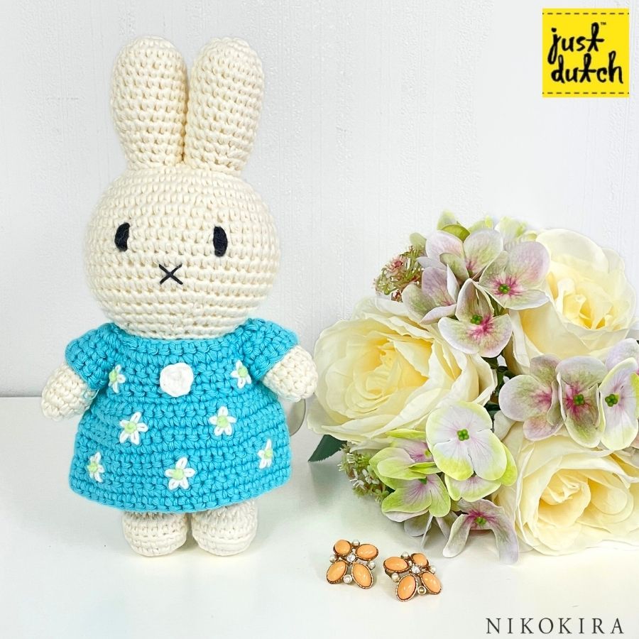miffy whiteシリーズ ミッフィー 花柄ドレスM ぬいぐるみ 値下げなし