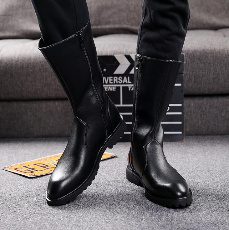 楽天市場】ブーツ メンズ ロングブーツ レザー エンジニアブーツ