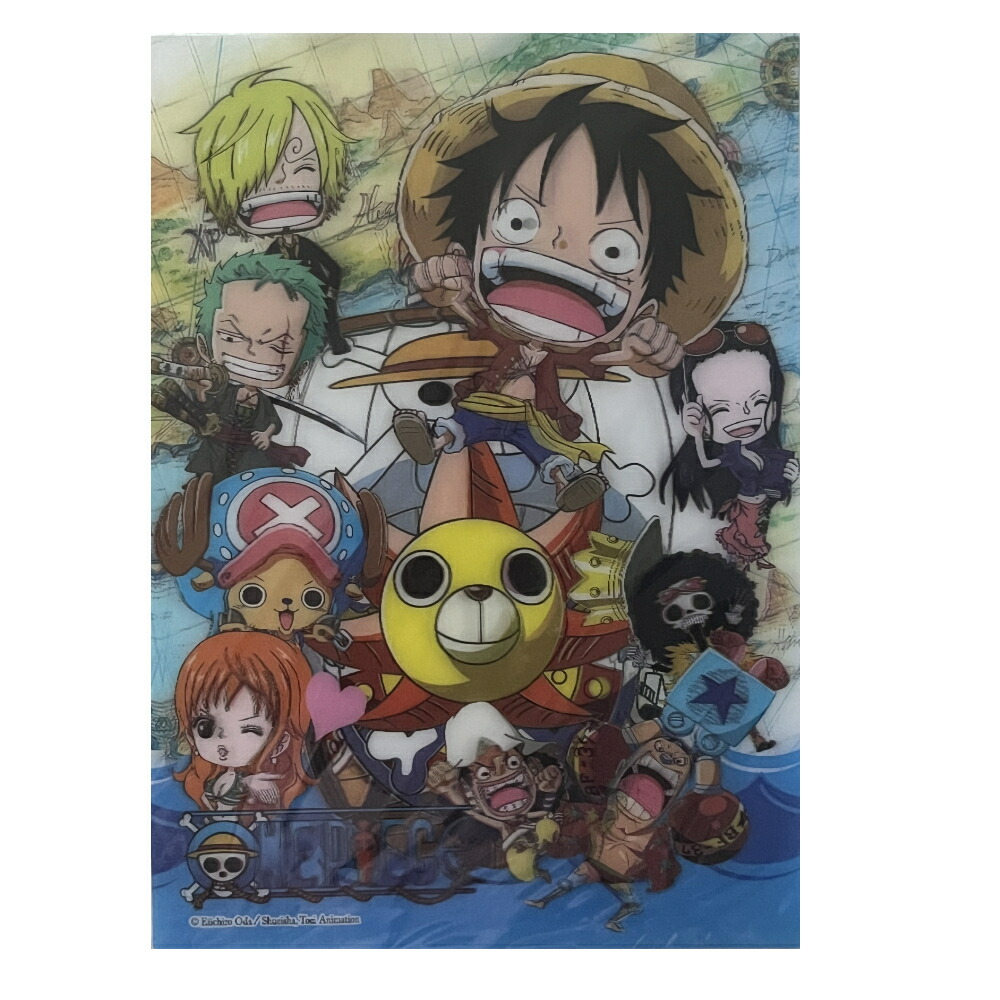 ワンピース 下敷きセット レトロ 2点 ゾロ ルフィ ワンピース 下敷き