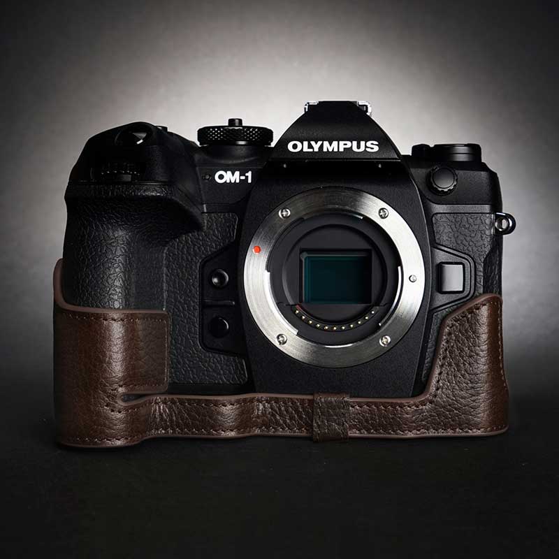 楽天市場】OLYMPUS OM SYSTEM OM-1 用レザー ケース Coco Brown ココ