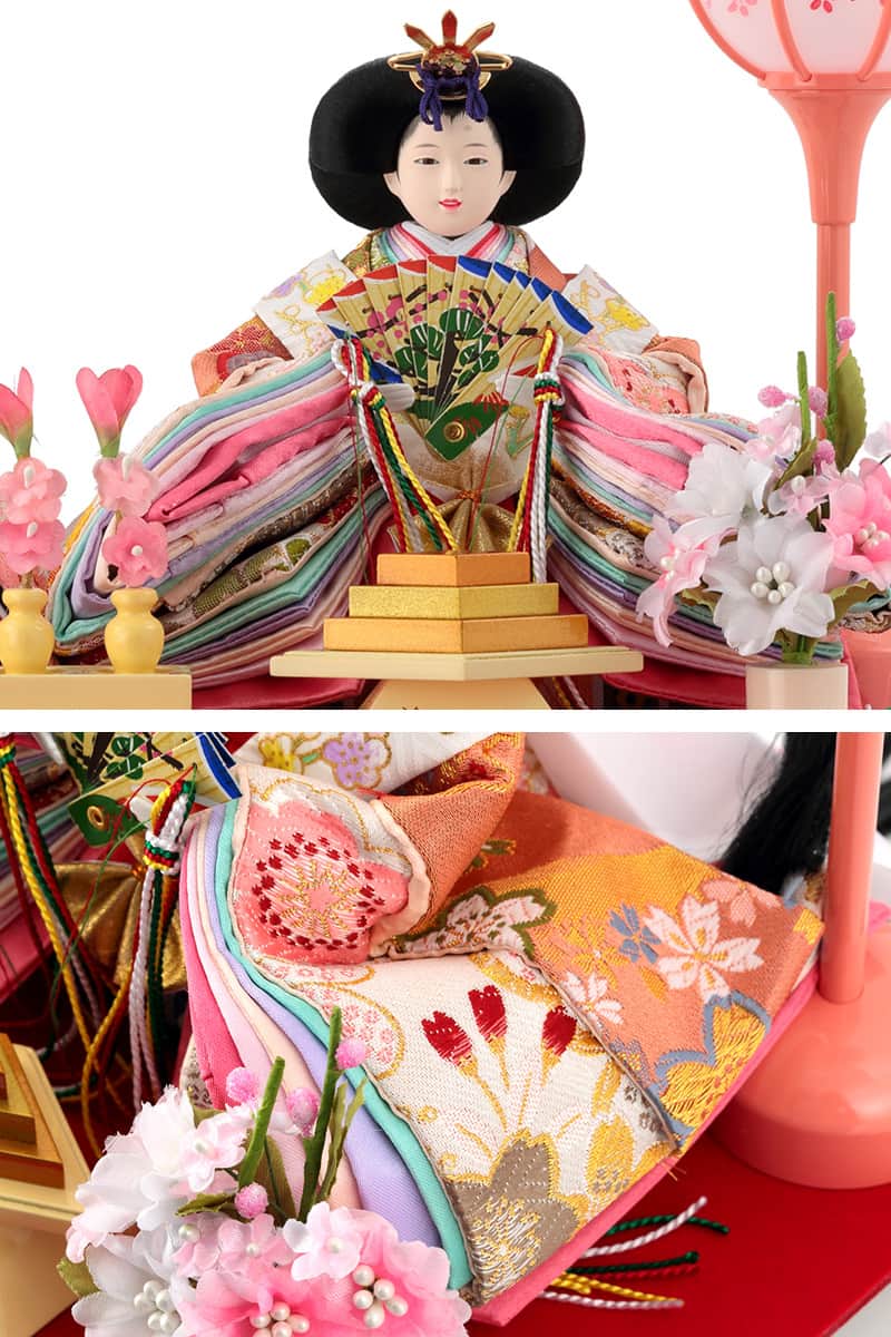 楽天市場】雛人形 コンパクト ひな人形 雛 ケース飾り 親王飾り 清玉作