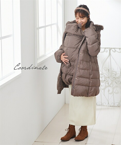 楽天市場】ローズマダム コート マタニティ ママ 産前 産後 3WAY