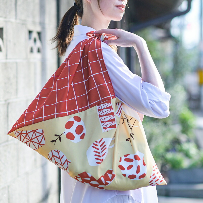 楽天市場】エコバッグ 洗える 撥水あづま袋『AZUMA』 VASE（オレンジ